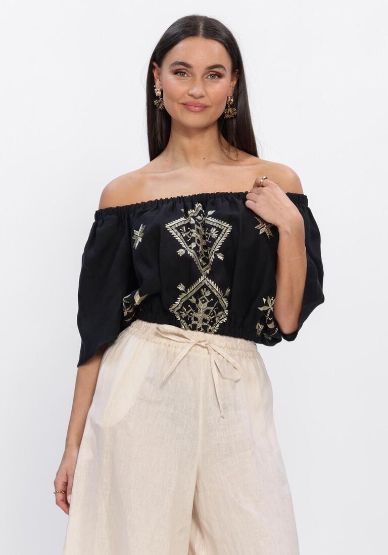 zwarte greek archaic kori tops & t-shirts s26k-2144037