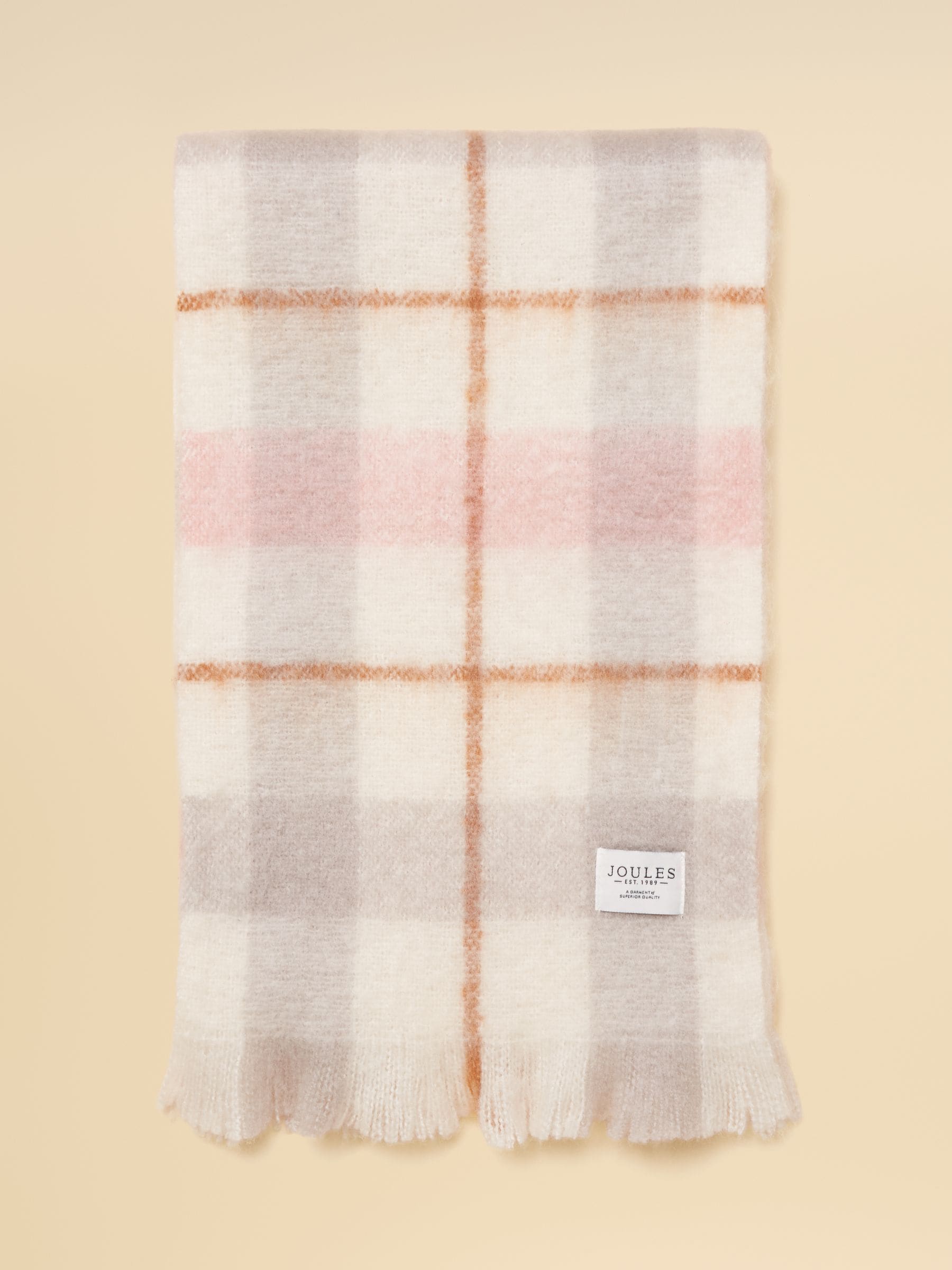 Roze crème - Joules Betsy Brushed Scarf