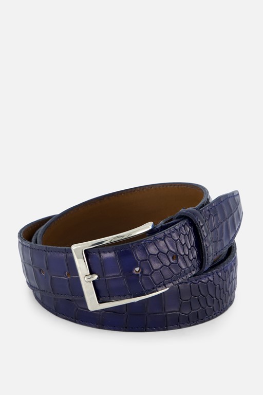 RF X Ziengs 1643 Riem blauw Leer