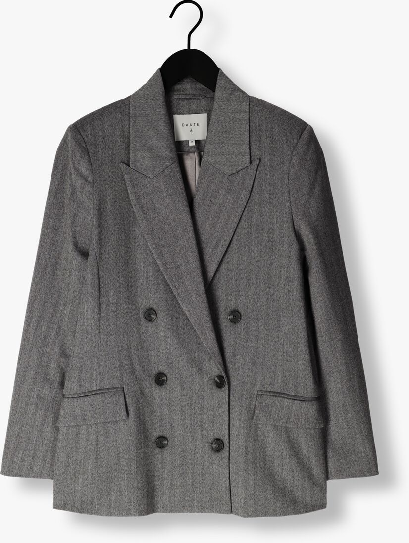 grijze dante6 blazer ceto herringbone blazer