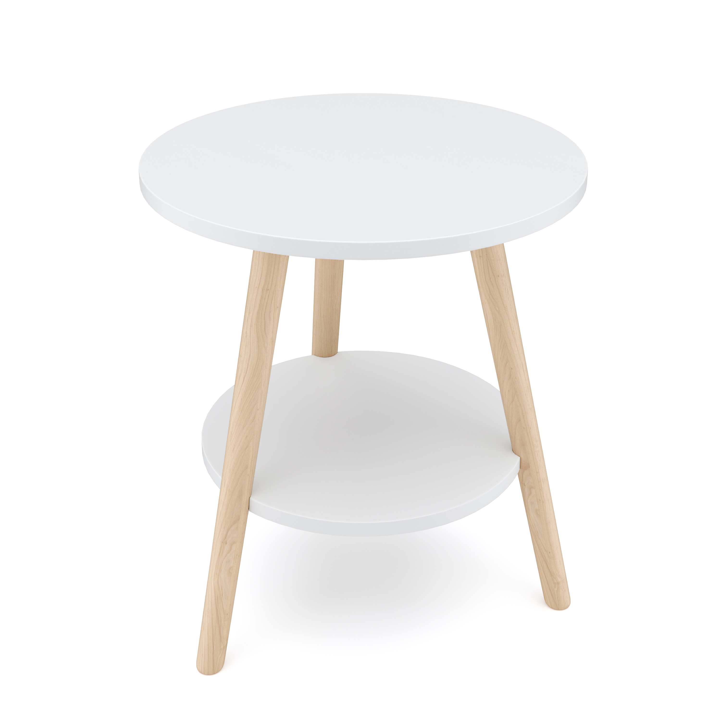 Beistelltisch HERDA rund 40 cm weiss
