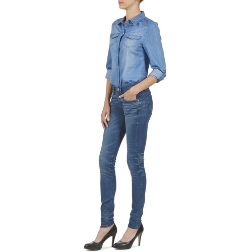 G-Star Raw - LYNN MID SKINNY - Bleu