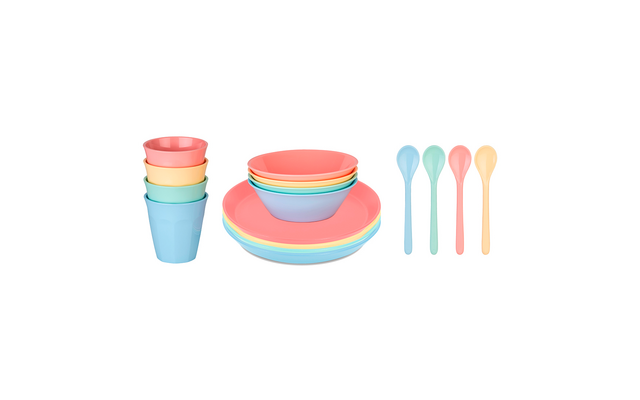 Koziol NORA MACARONS Geschirr-Set 16-tlg.