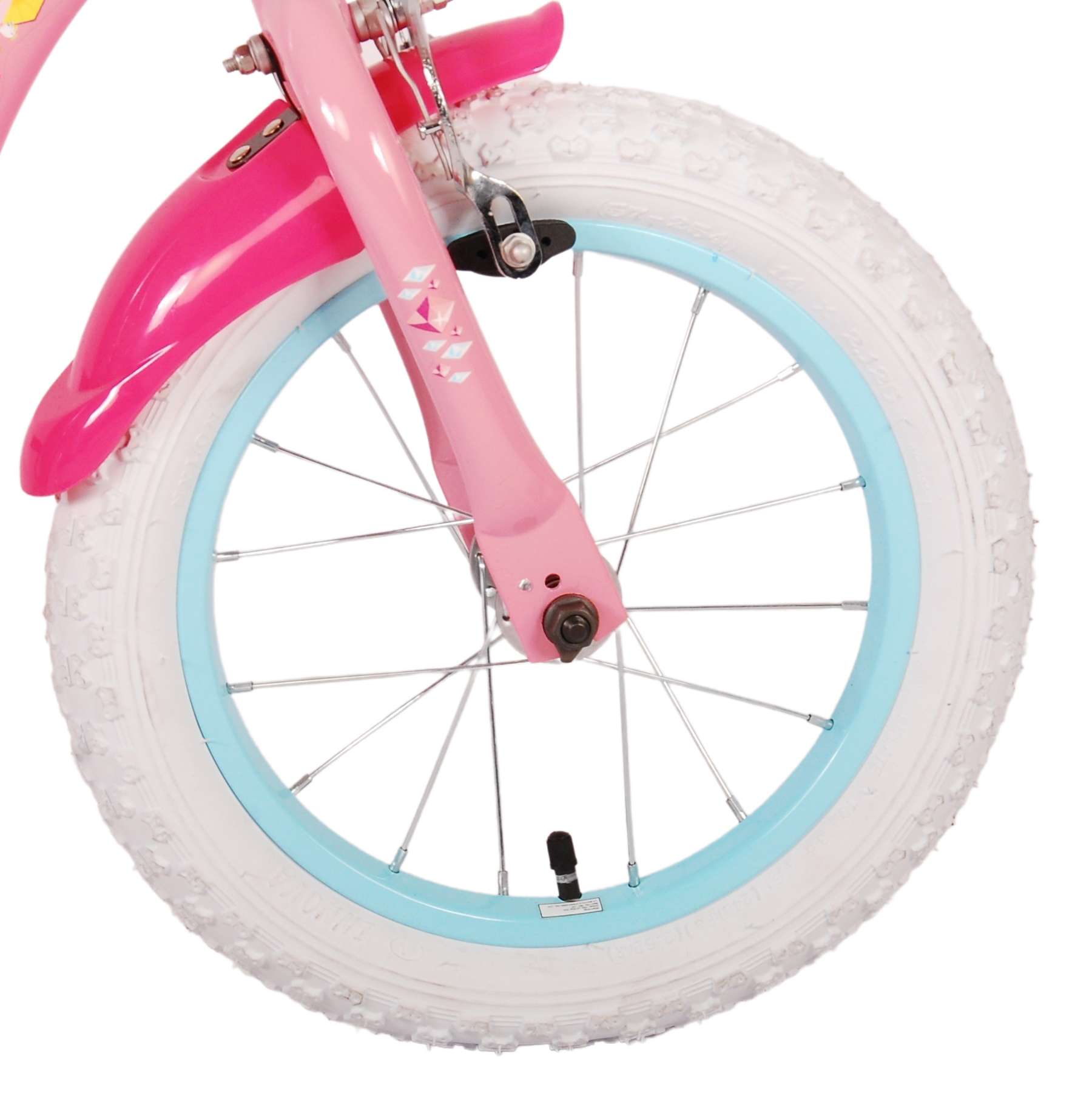 Kinderfahrrad Disney Princess für Mädchen 14 Zoll Kinderrad in Rosa