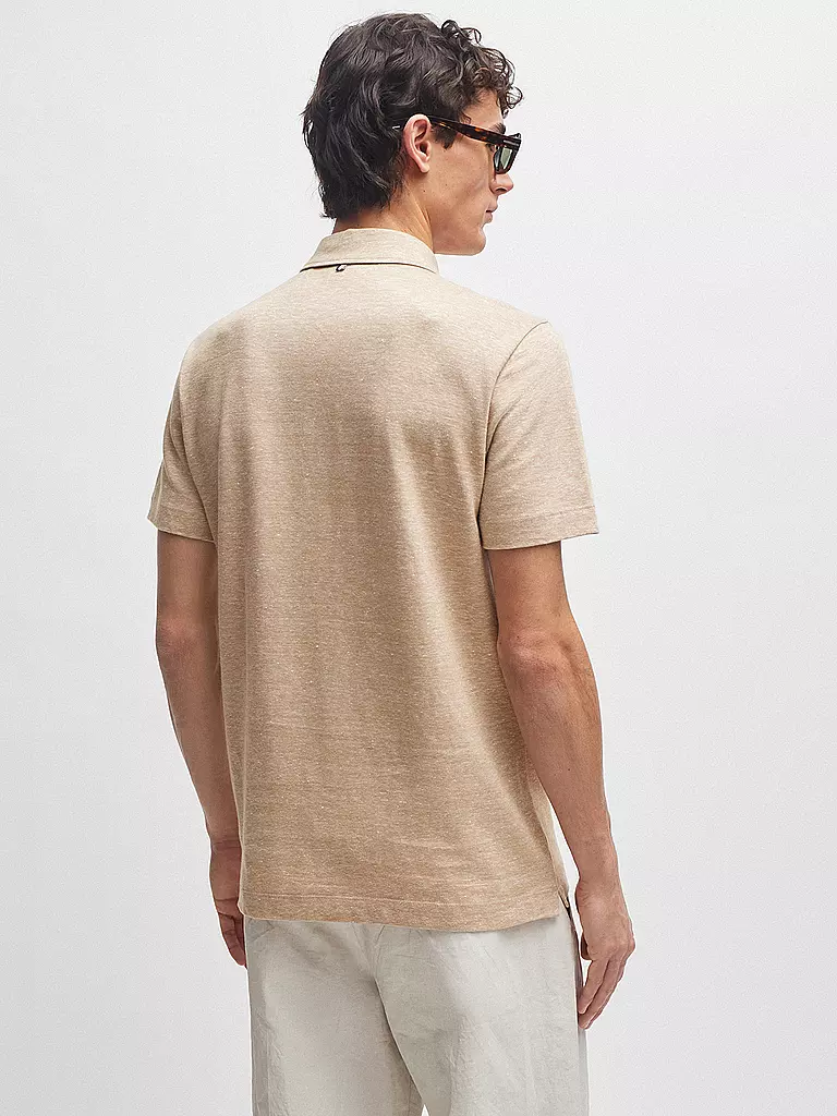 BOSS Poloshirt Regular FIt PRESS beige