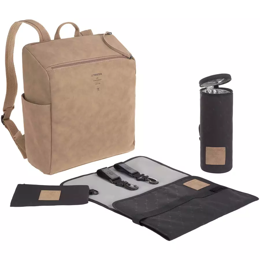 LÄSSIG Wickelrucksack Tender Backpack camel