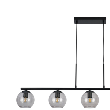 Hanglamp Esfera 5-lichts zwart 130cm x Ø16cm