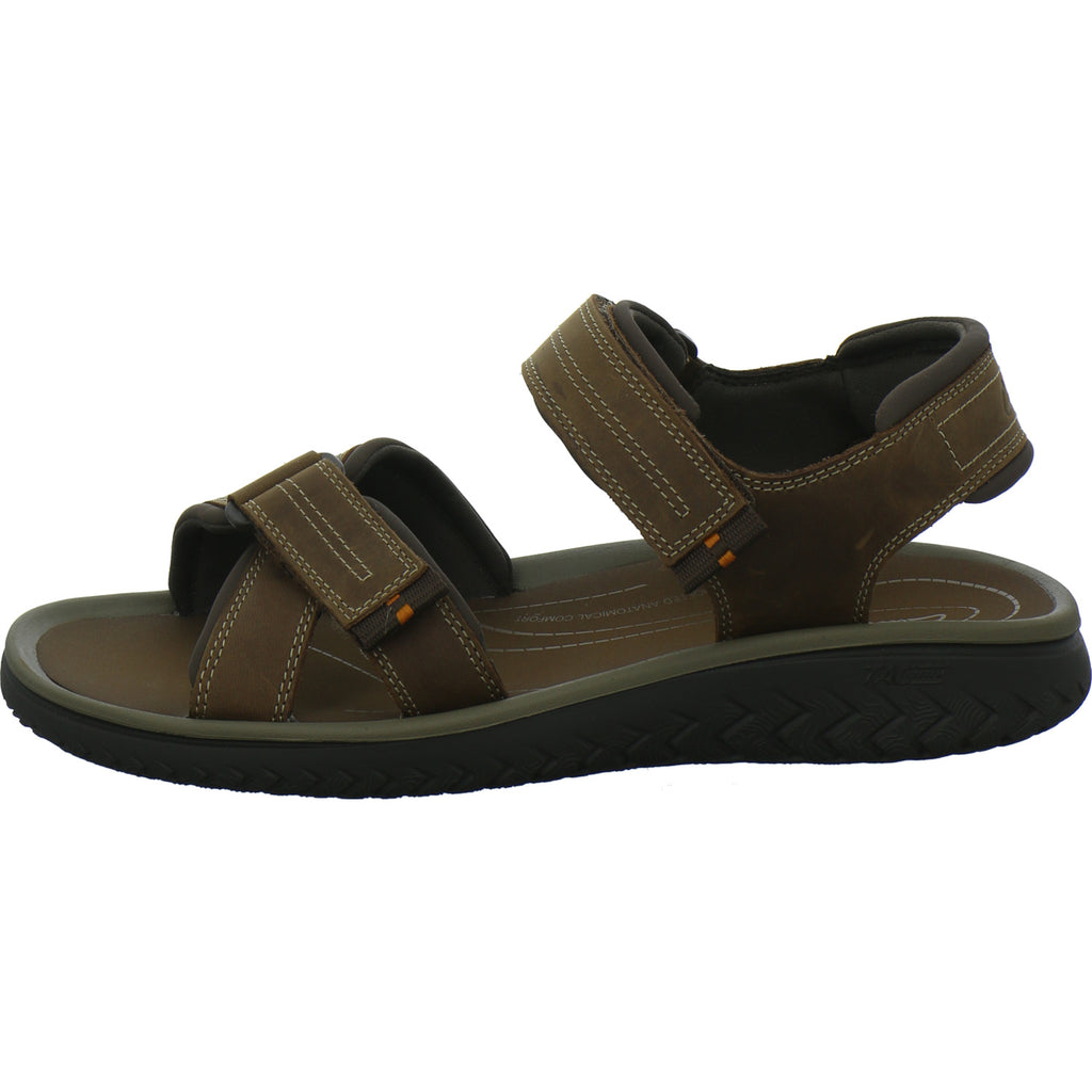 Clarks Sandalen Herren Wesley Shore Dunkelbraun