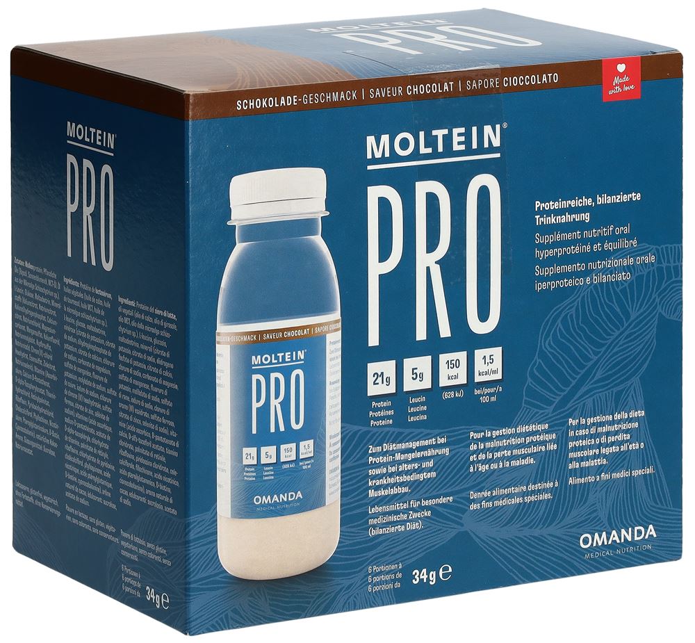 moltein PRO 1.5 Plv Schokolade Fl 34 g