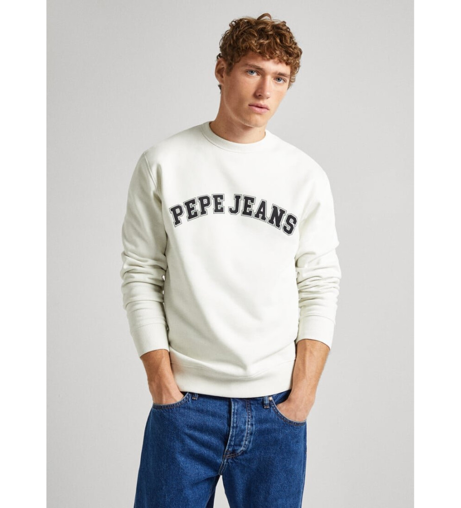 Moletom Pepe Jeans Raven, branco-creme