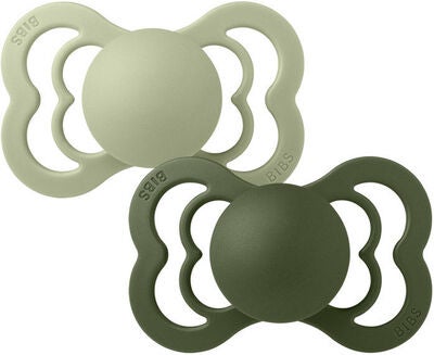 BIBS Supreme Smokk 2-pack Lateks Str 1, Sage/Hunter Green