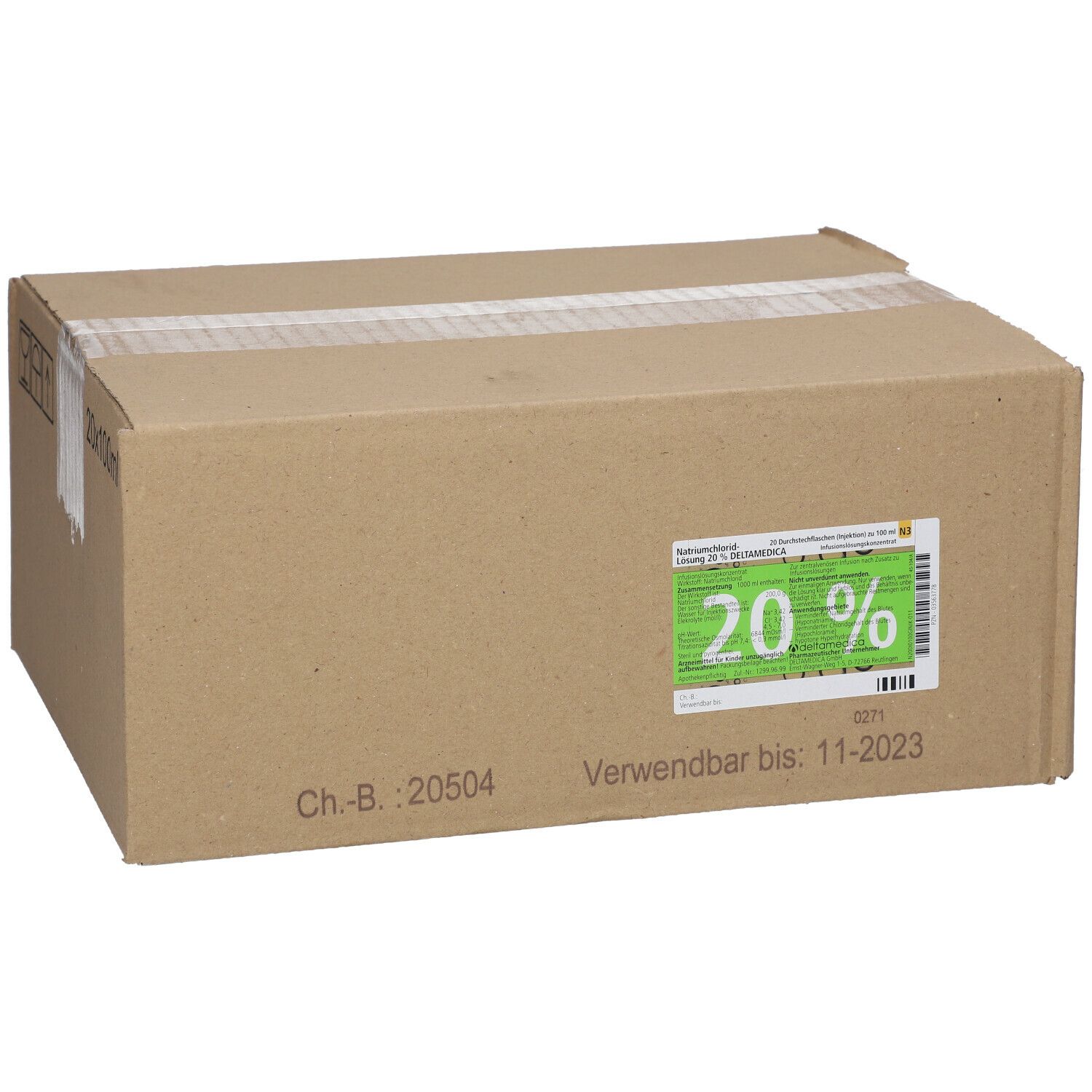 Natriumchlorid-Lösung 20% Injektflasche