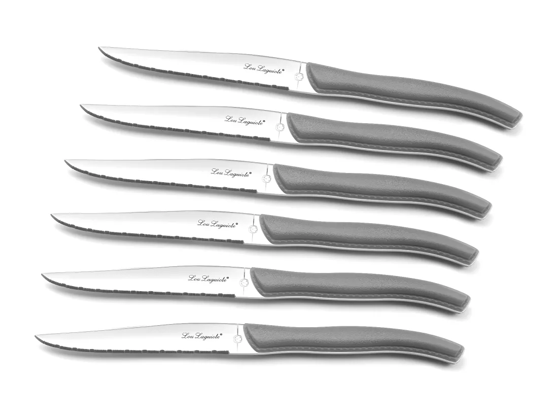 Sky - Bloc 6 couteaux steak Gris