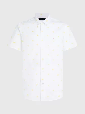 Camisa TH Monogram Regular de Manga Curta