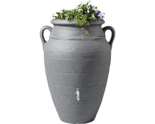Regenton GARANTIA antieke amfora 250 L donker graniet