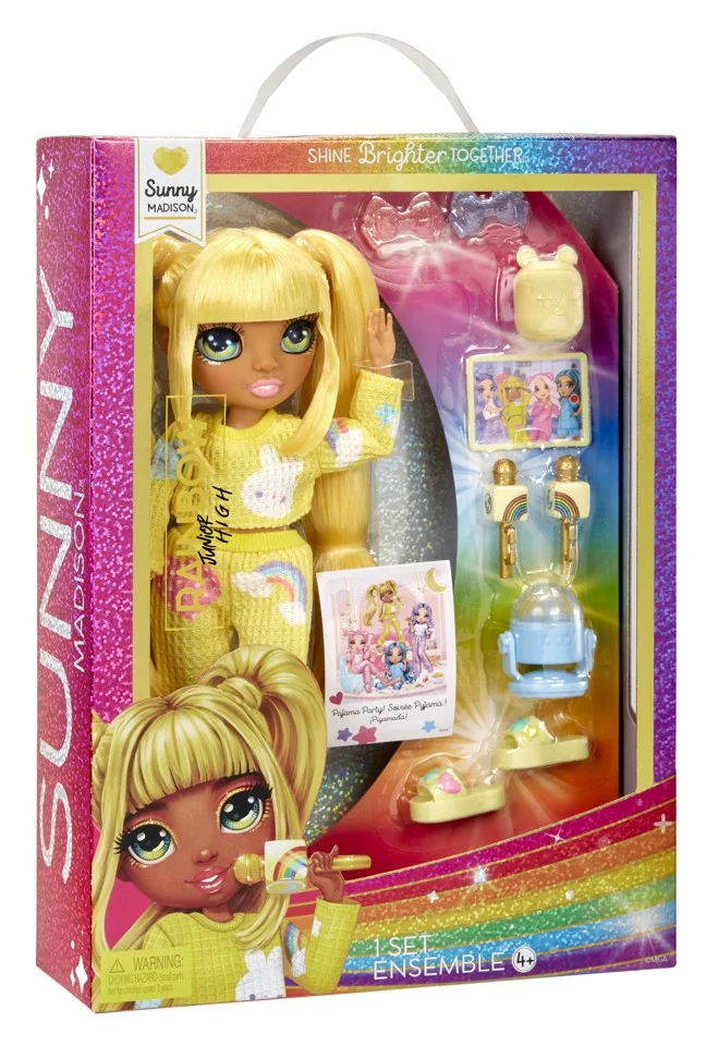Rainbow High - Junior High PJ Party Fashion Dolls - Sunny
