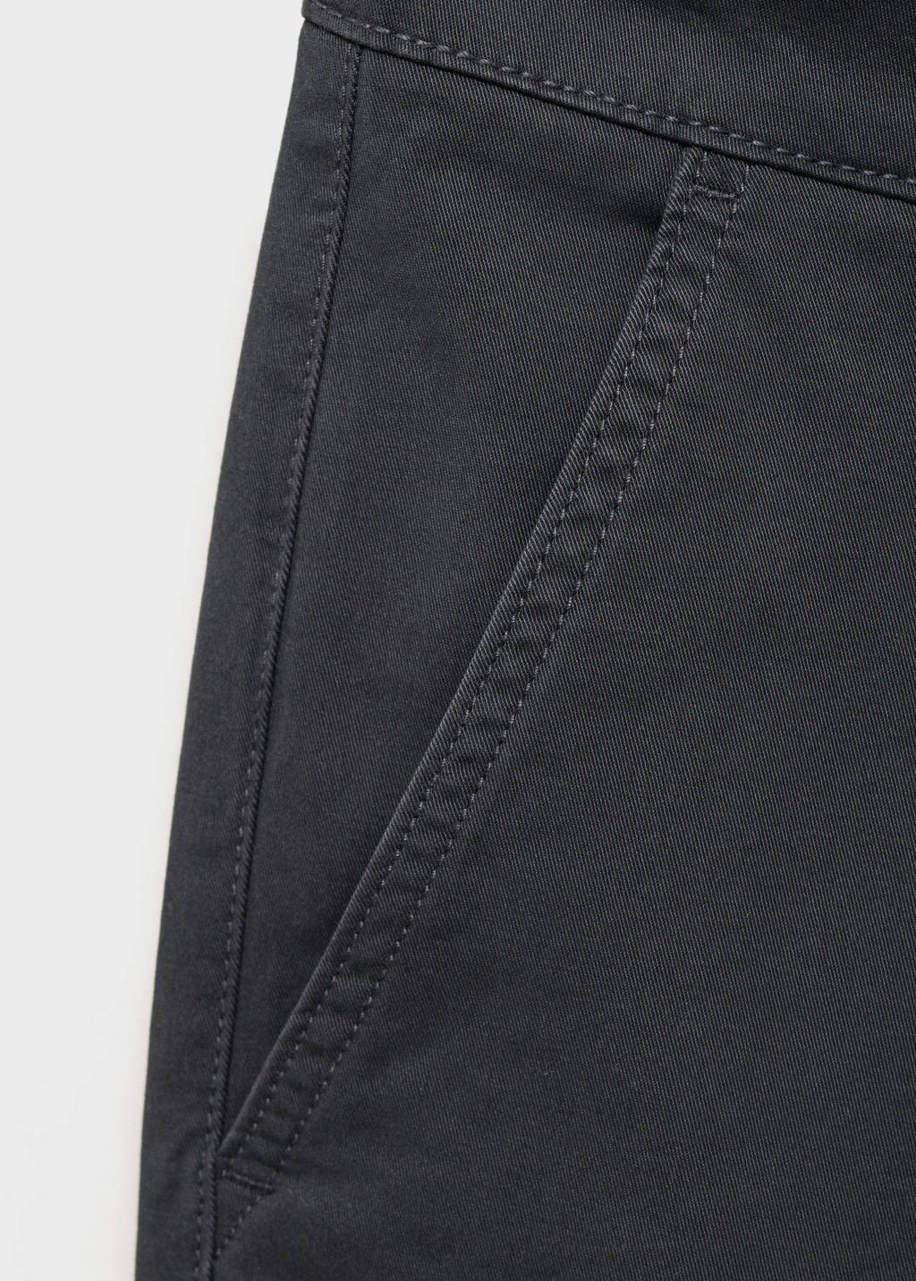 MANGO TEEN regular chino antraciet