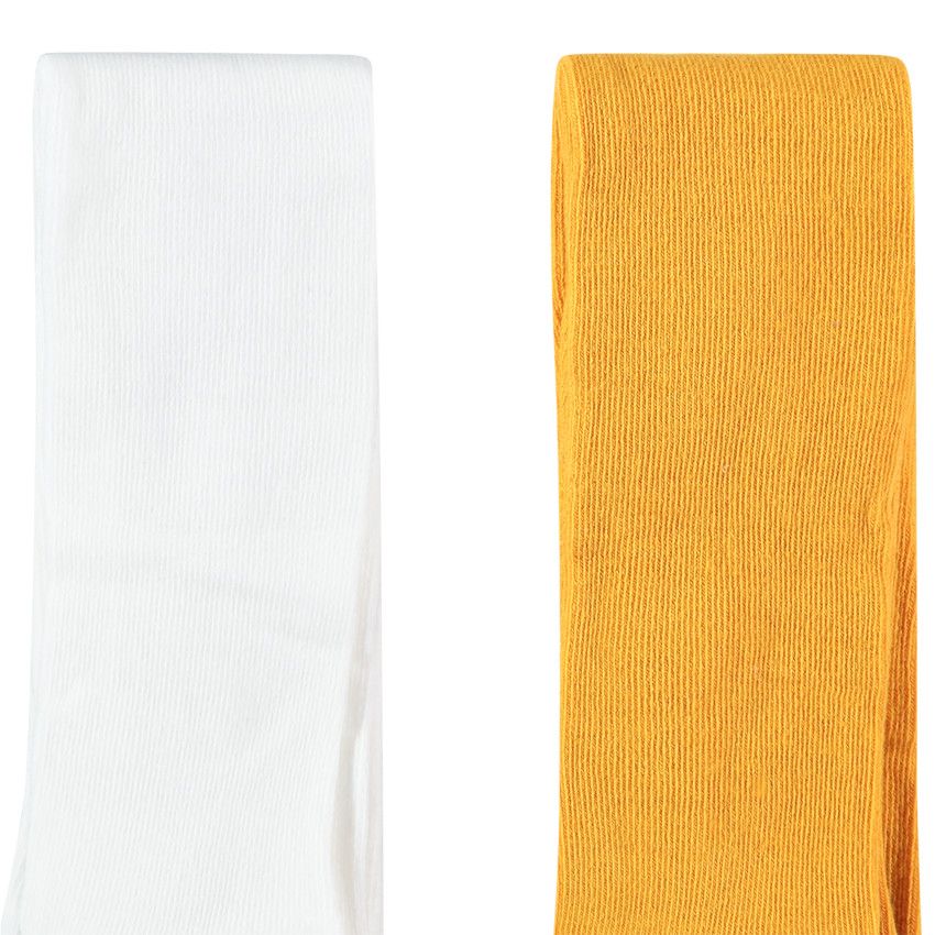 Lot de 2 collants épais - Jaune