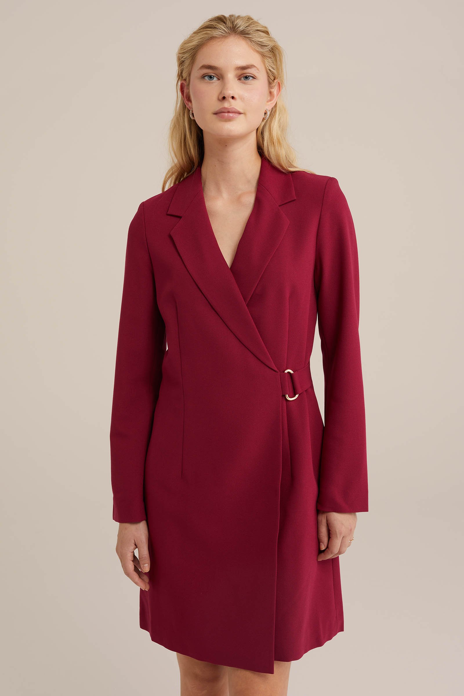 blazerjurk WE Fashion Donkerrood