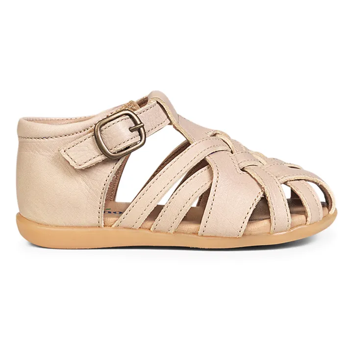 Petit Nord Sandales Scratchs Starter Diamond | Crème