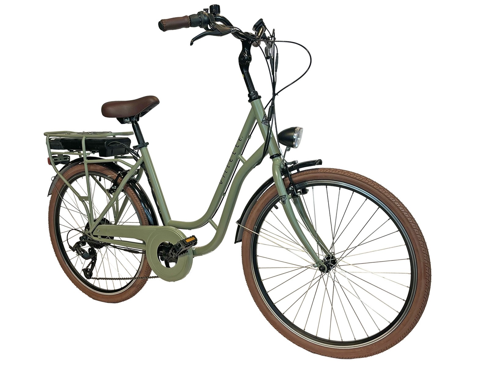 Villette Vintage retro elektrische fiets - Green