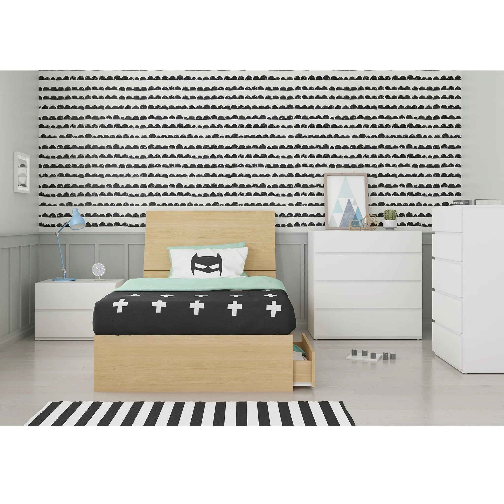 Nexera Table de Nuit Bali - Blanc