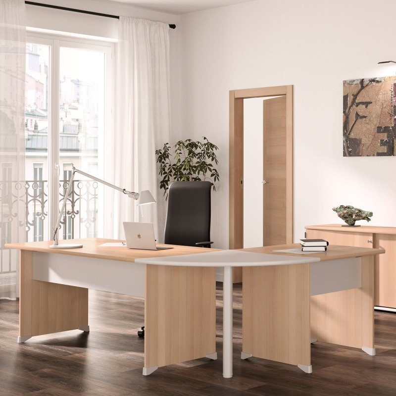 Angle de liaison entre 2 bureaux Quarta Plus