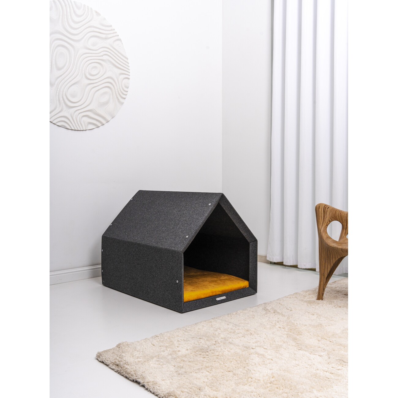 Rexproduct Pethome 2.0 dunkelgrau gelb/ grau S
