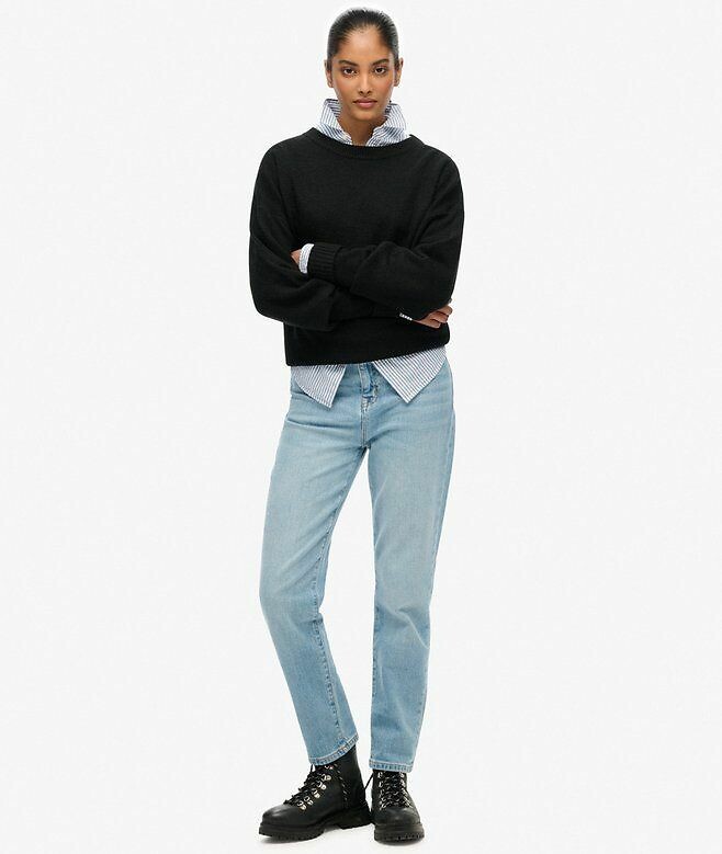 SUPERDRY<br>Suéter folgado de gola redonda