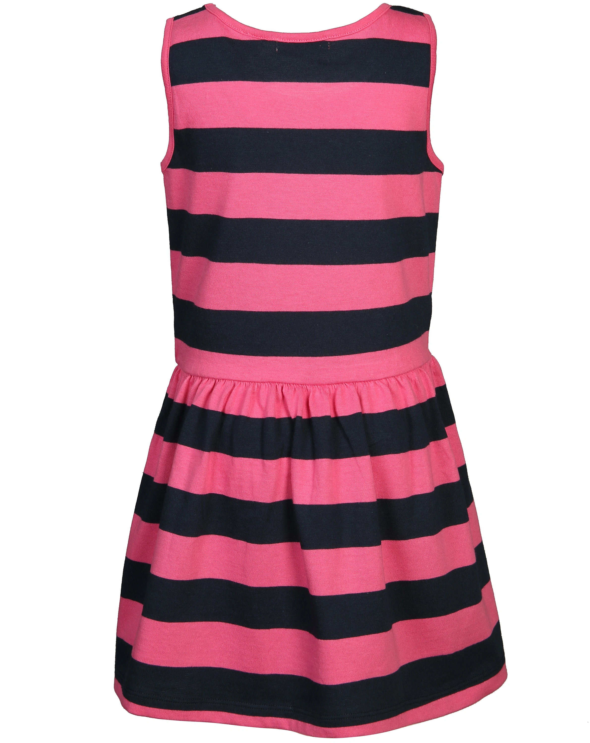 Kleid SMALL HEART gestreift in dunkelblau/rosa