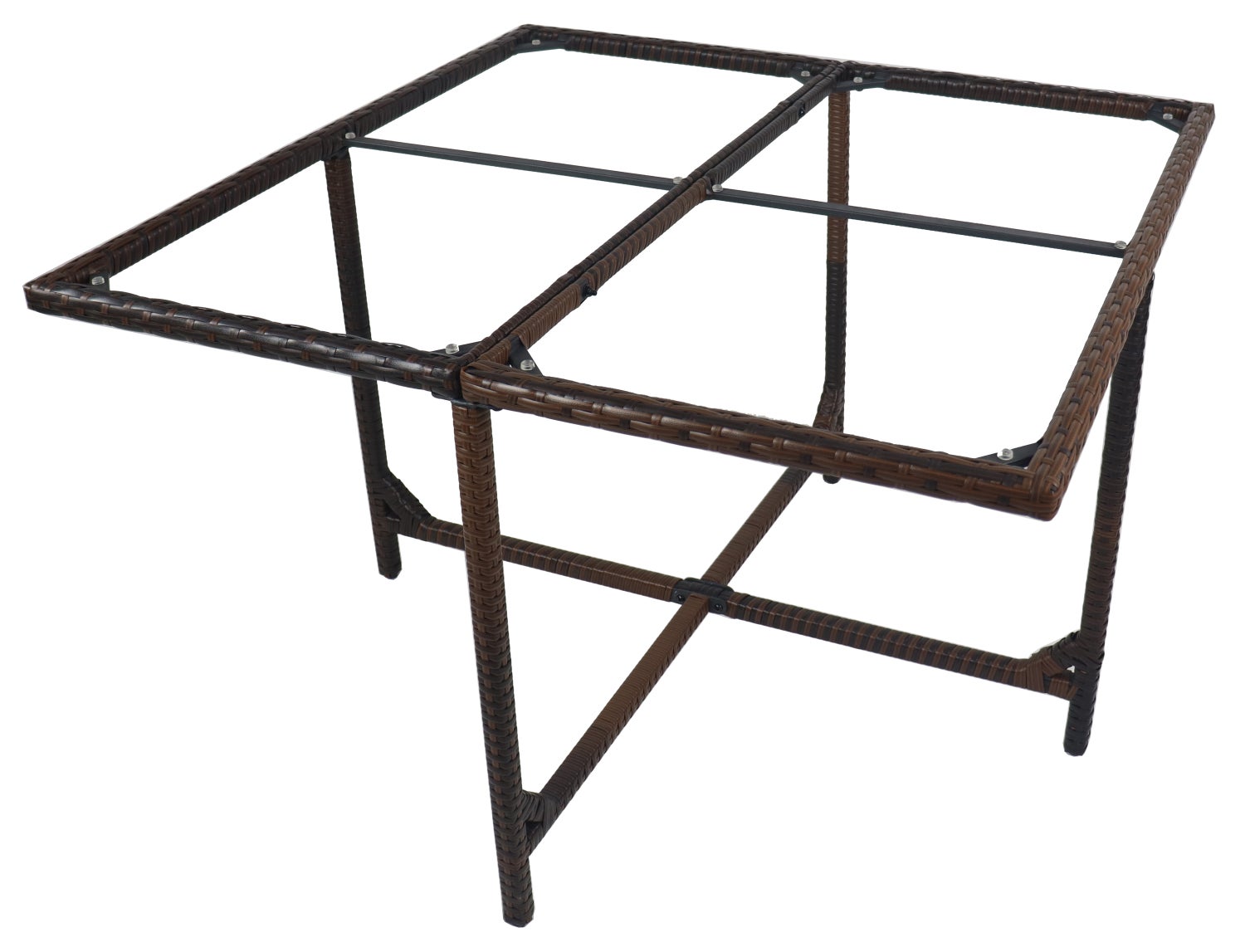 Rotan tuintafel balkontafel Raloso bruin
