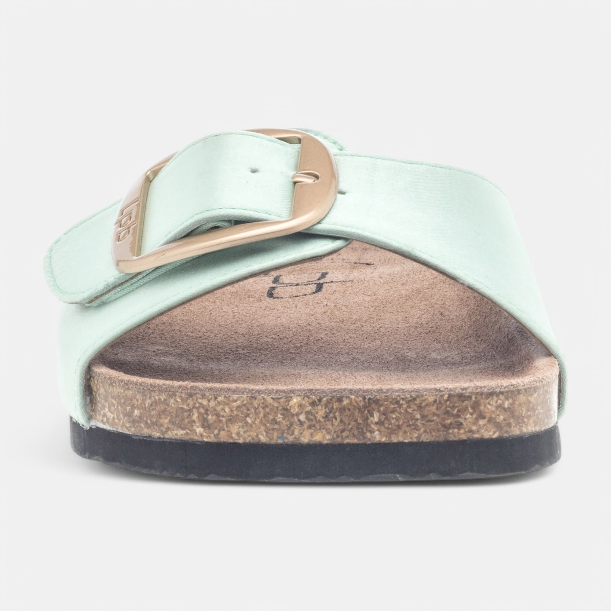 Mules semelle liège Femme vert clair