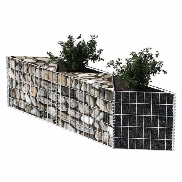 vidaXL Gabionkurv galvanisert stål 120x30x50 cm
