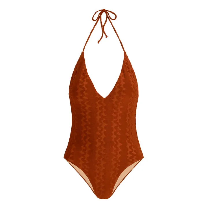 OAS Maillot 1 pièce Scribble Lido | Terracotta