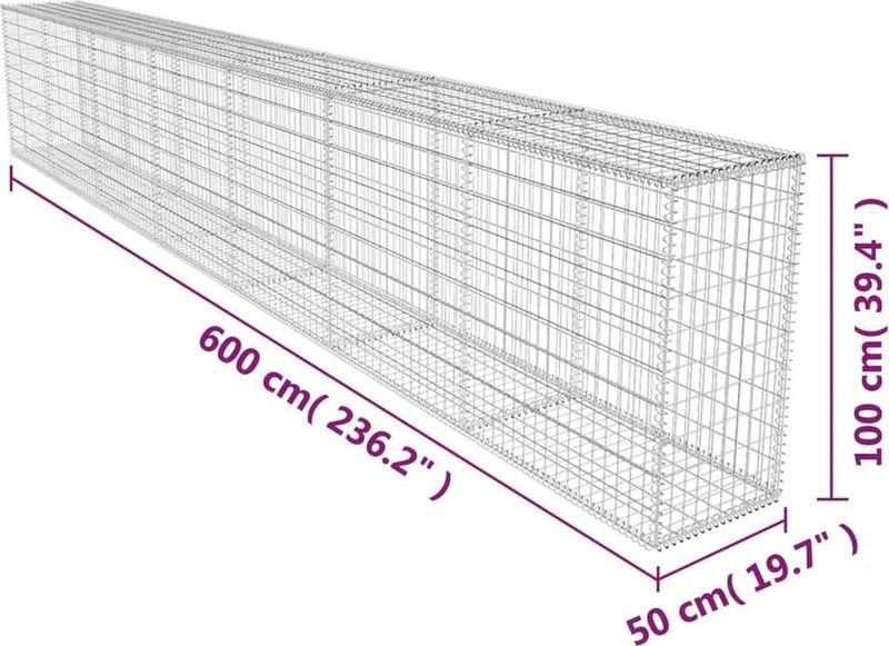 Schanskorf - 6 Meter - Gegalvaniseerd Staal - Voor Afscheiding