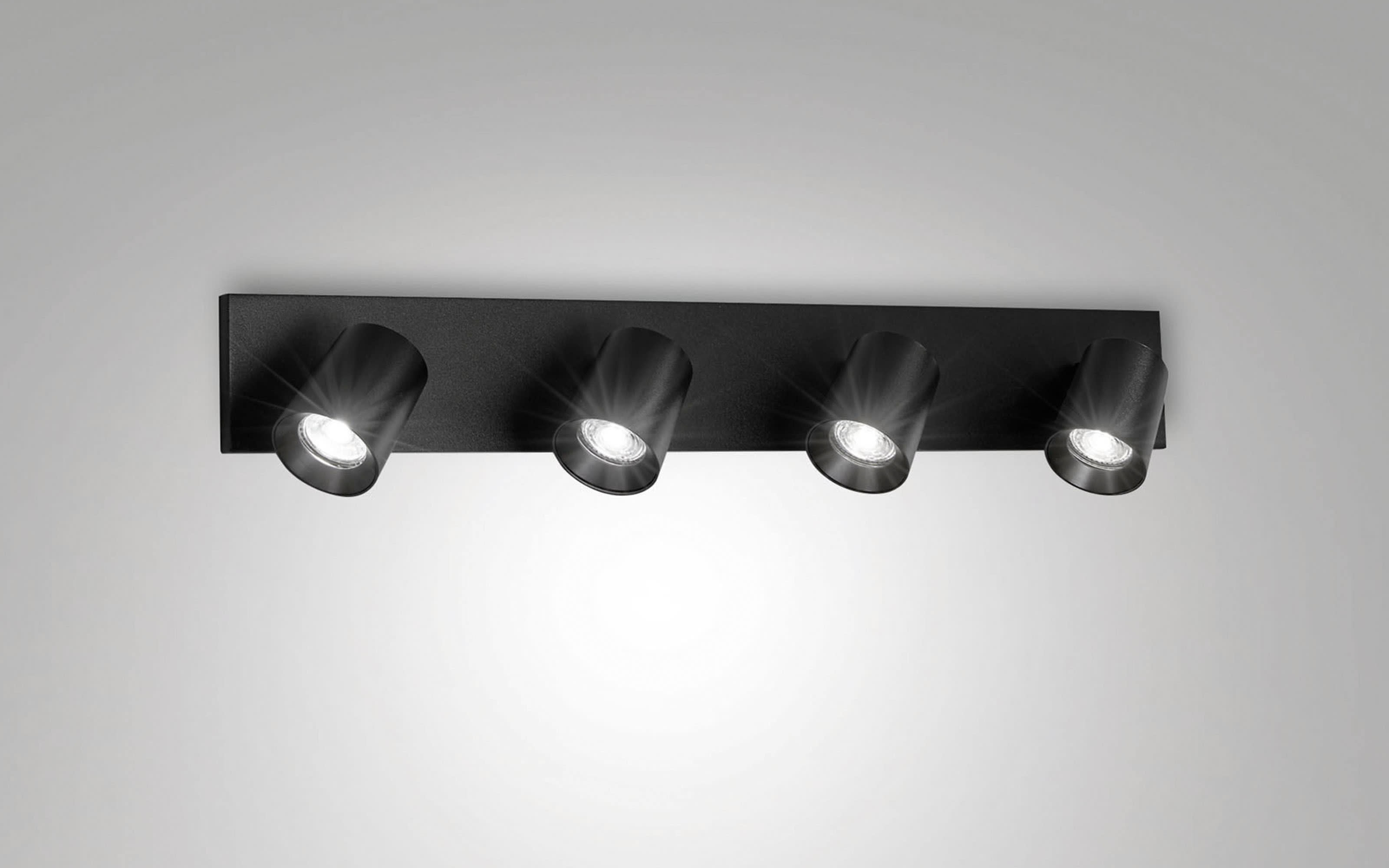 Deckenleuchte Modo, schwarz, 4-flammig, 65 cm
