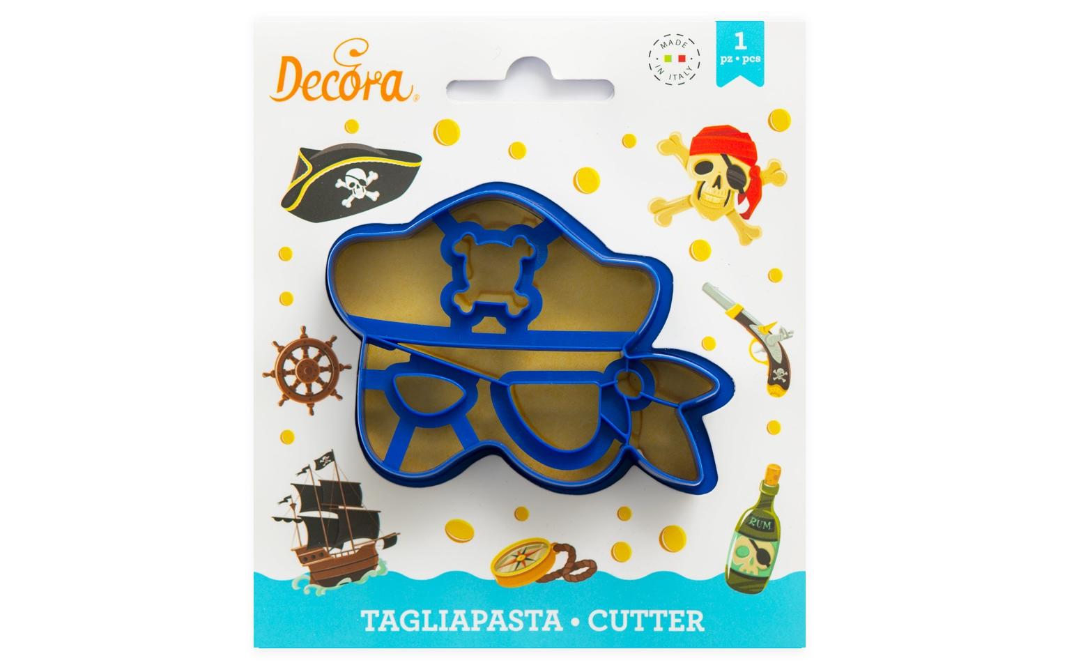 Guetzli-Ausstecher 1 Stück, PiratenmaskeAusstechform mit Piratenmaskenmotiv