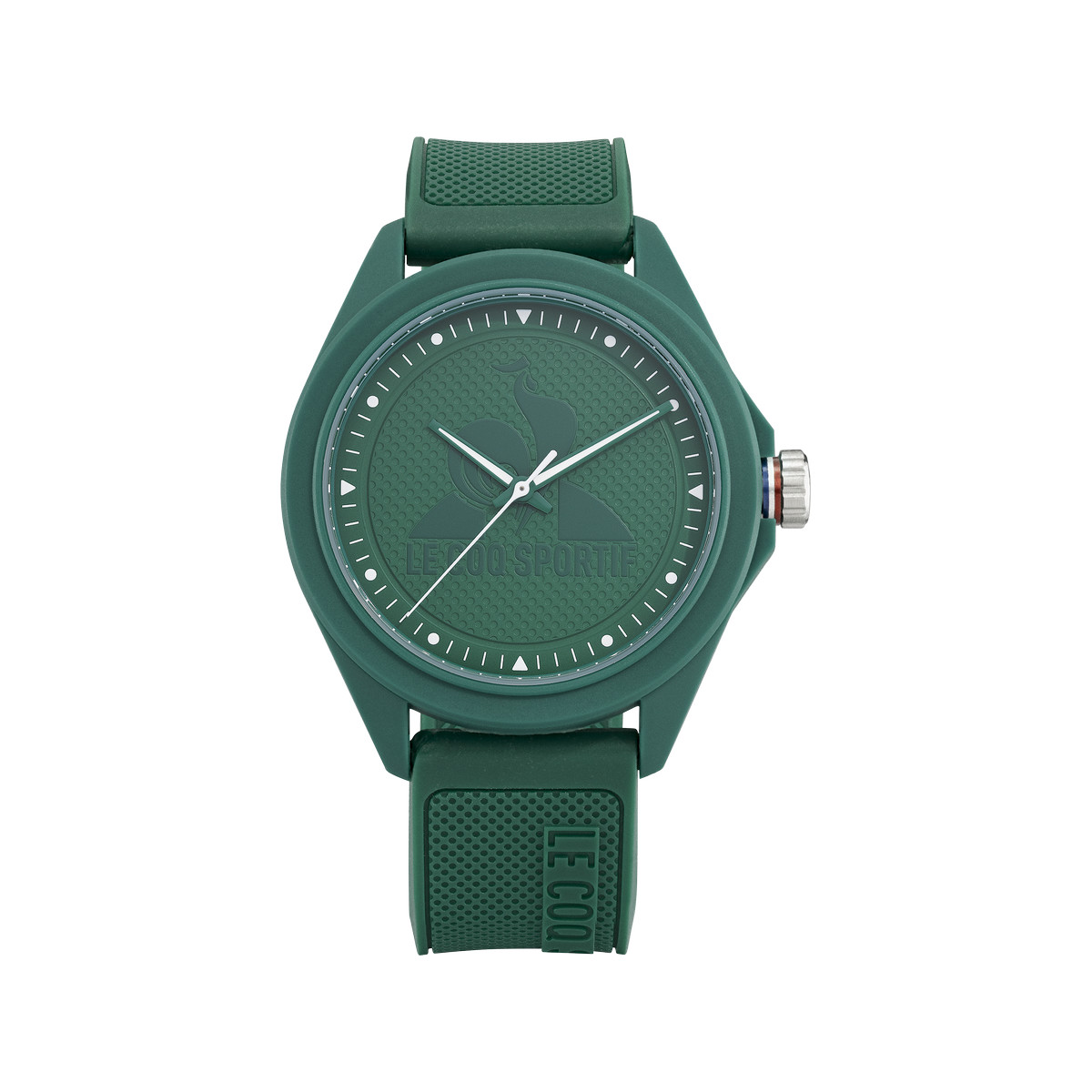 Montre LE COQ SPORTIF monochrome homme bracelet plastique vert