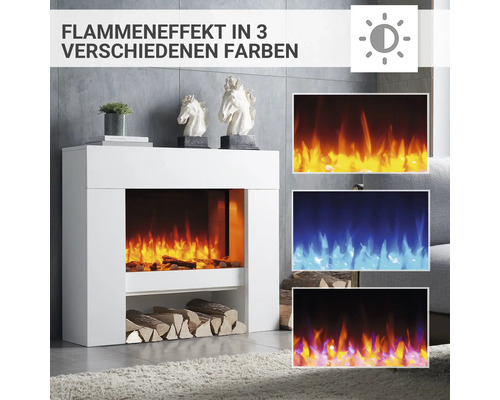 Elektrische haard Balderia Naran wit 2000 watt incl. afstandsbediening