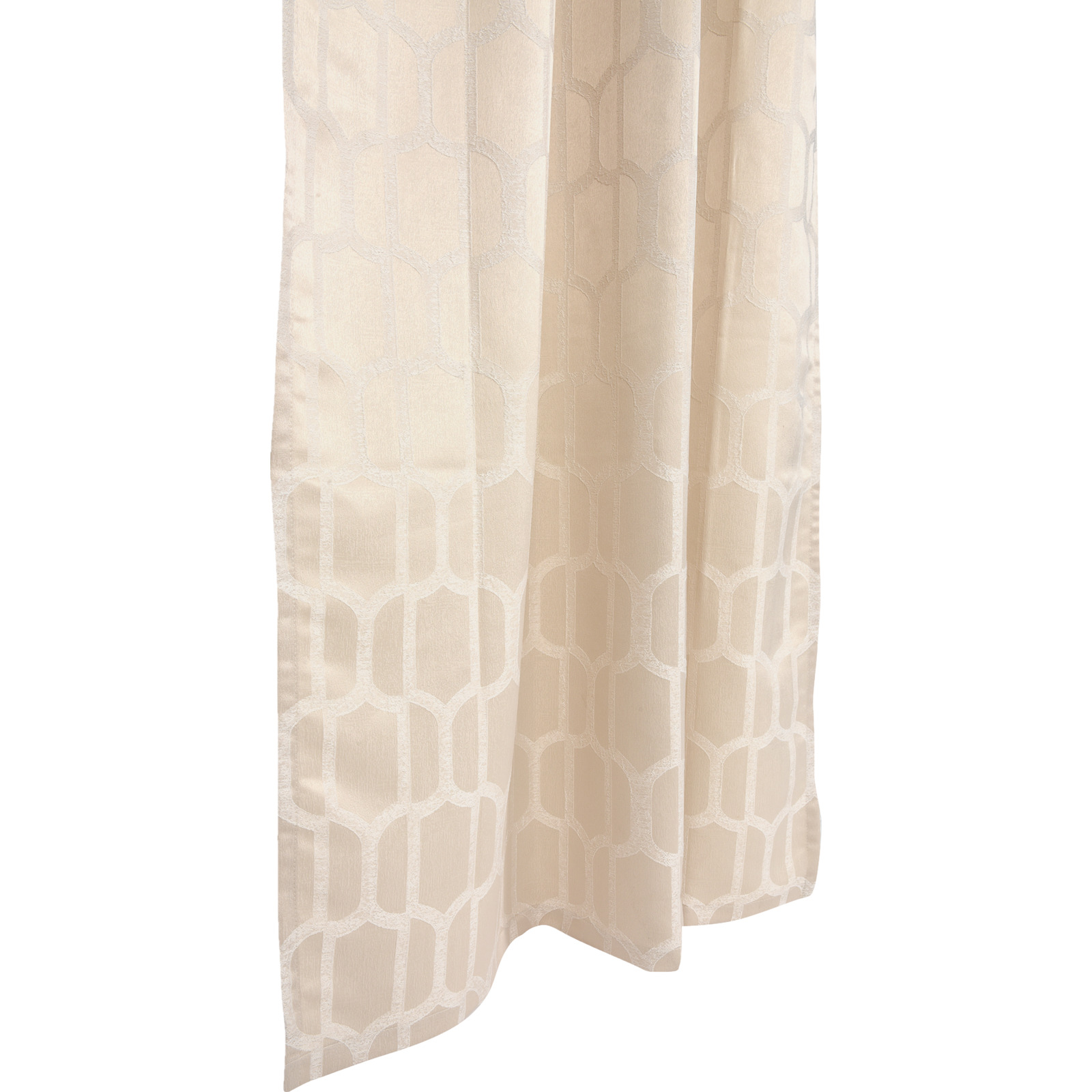 Fertigvorhang Jacquard Wabe 135 x 250 cm creme