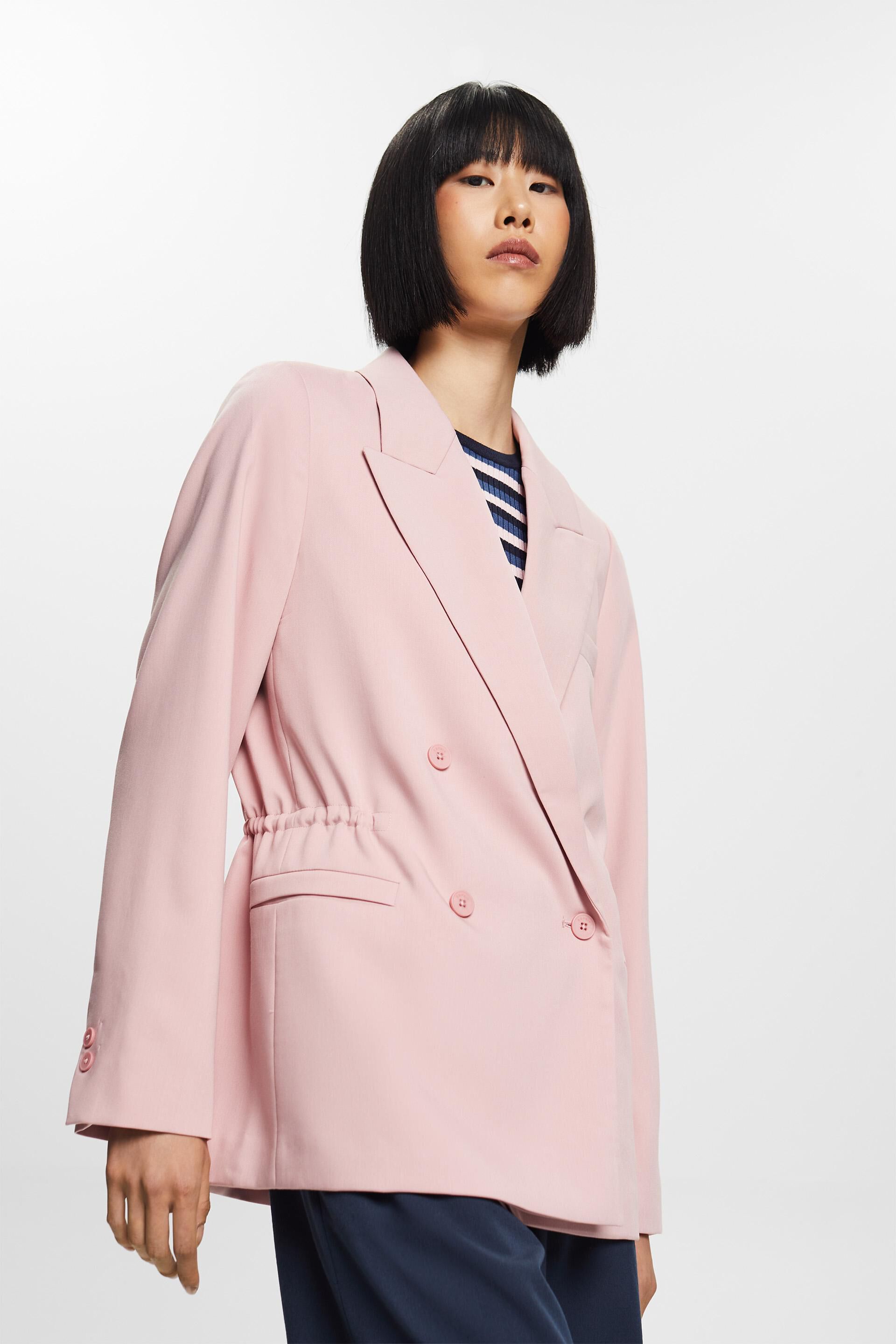 Veste de tailleur à boutonnage croisé oversize