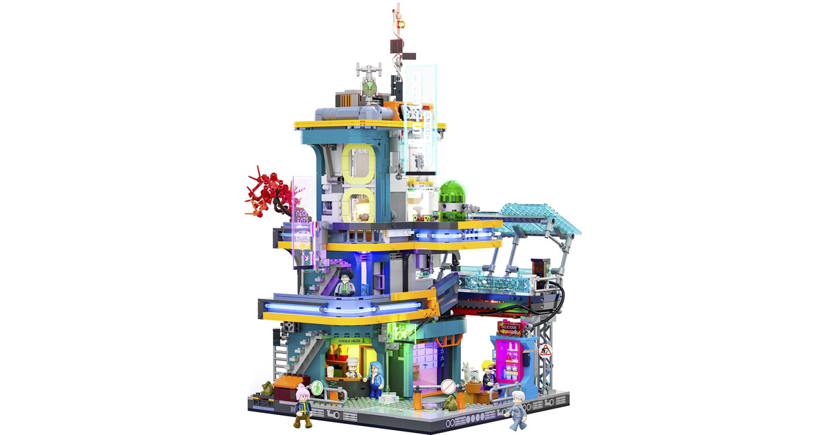 LumibricksCyberpunk Neoncity - Apartment Constructiespeelgoed  (F9042)