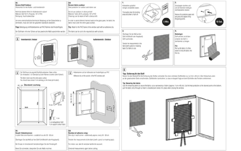 Screen-Hitzeschutz Outdoor, Grau, 40 x 80 cmModerner Outdoor-Hitzeschutz