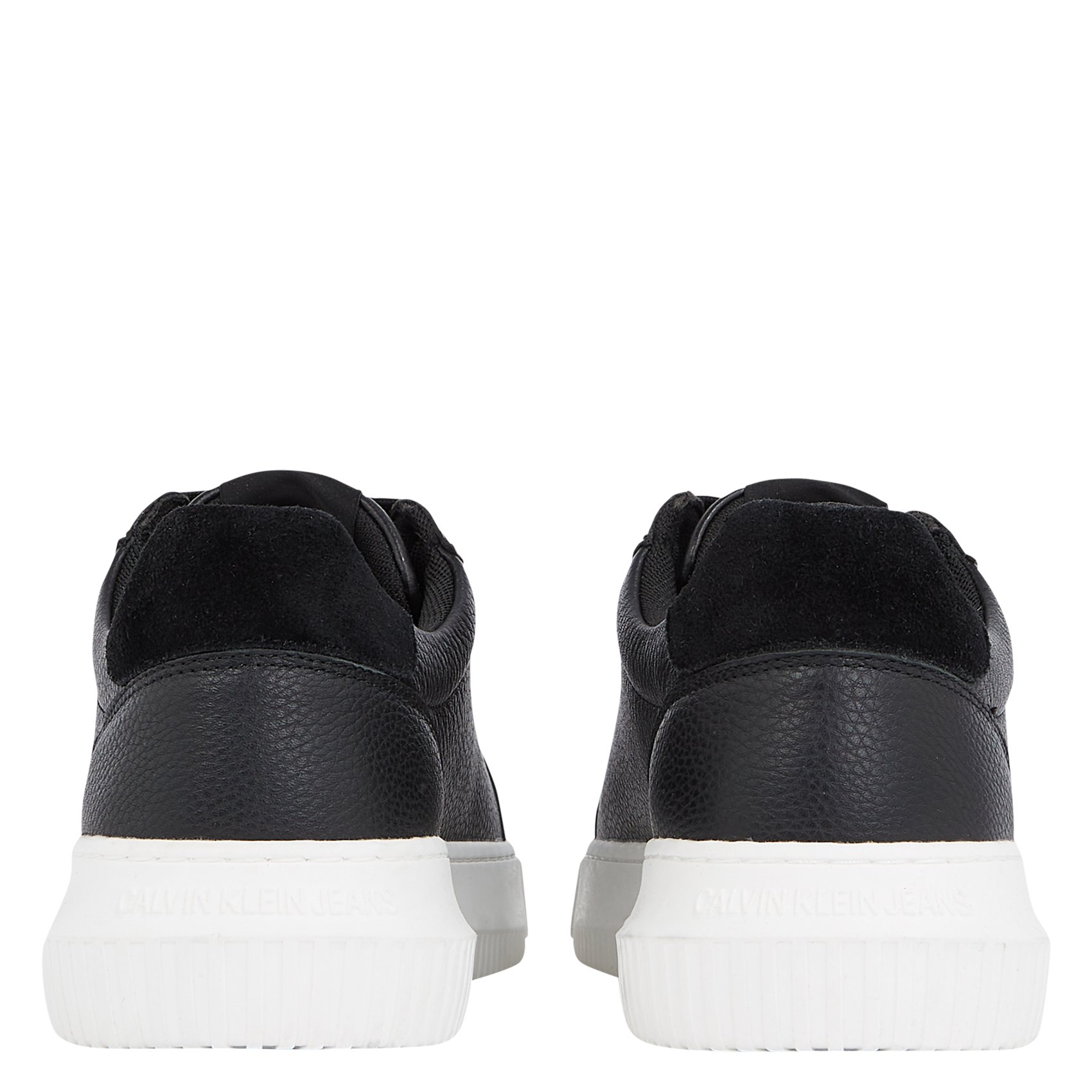 Baskets compensées en cuir| Noir