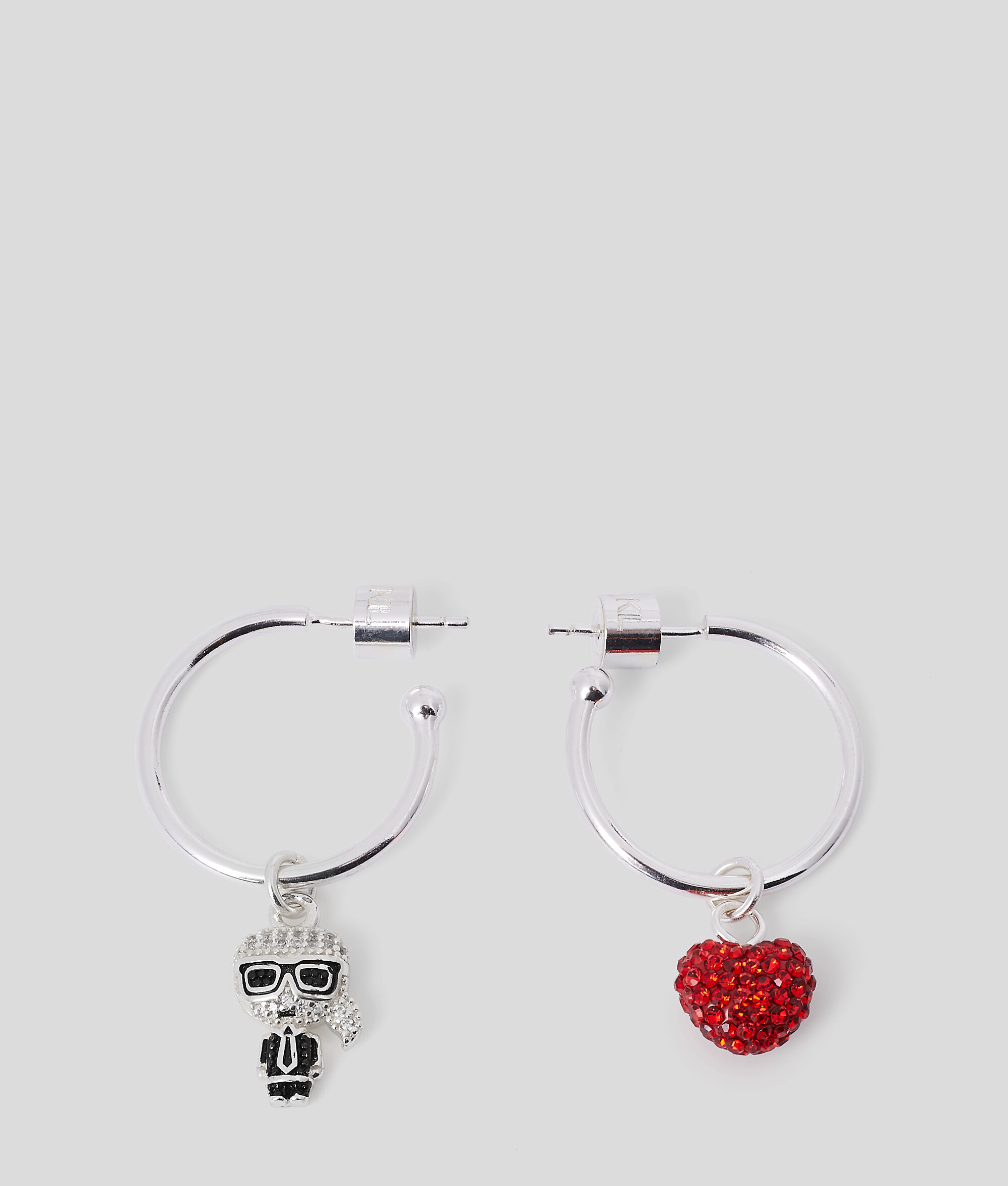BOUCLES D'OREILLES K/IKONIK ANNEAUX AVEC CŒUR