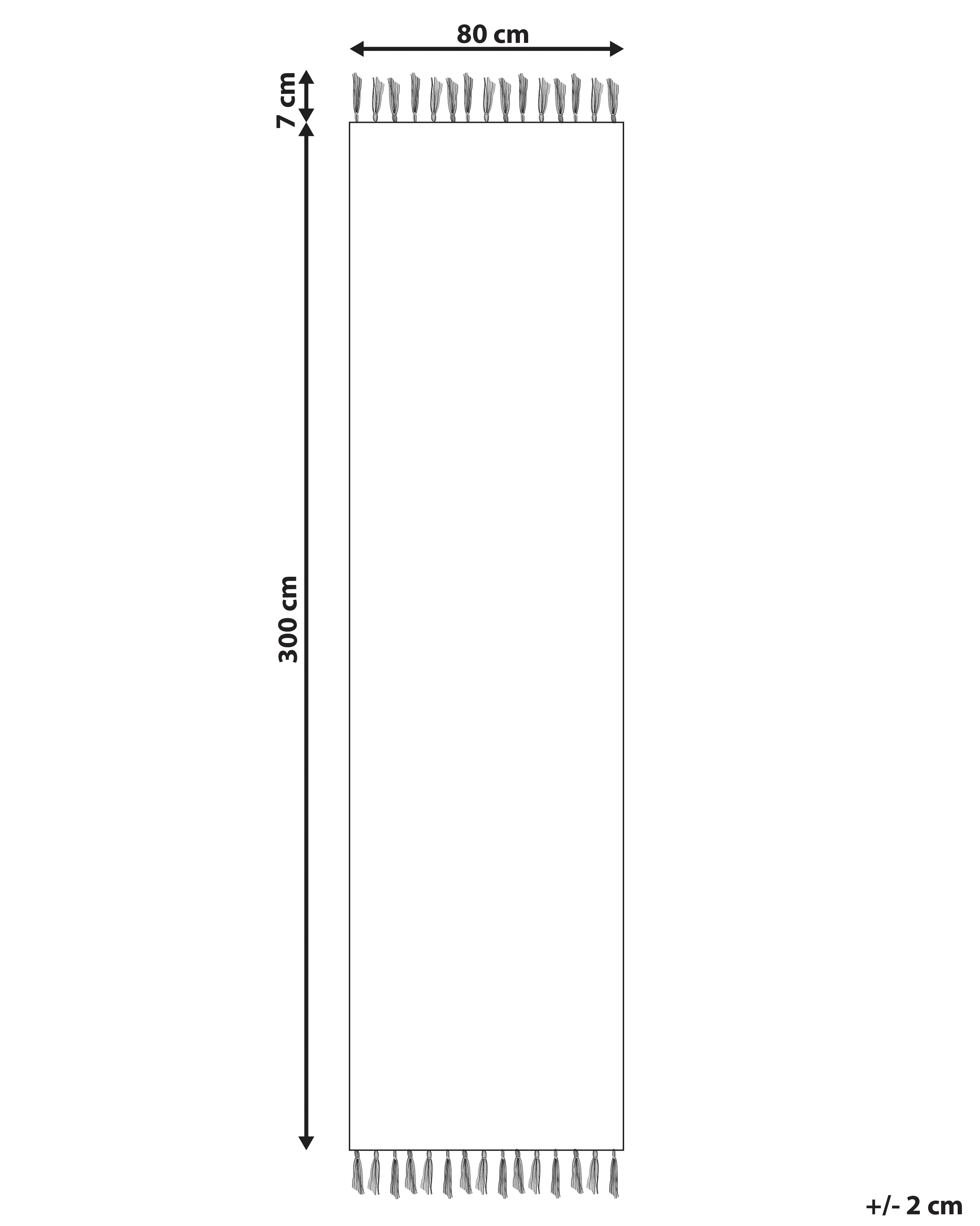 Vloerkleed KAMARIS Meerkleurig 80 x 300 cm Katoen Kelim