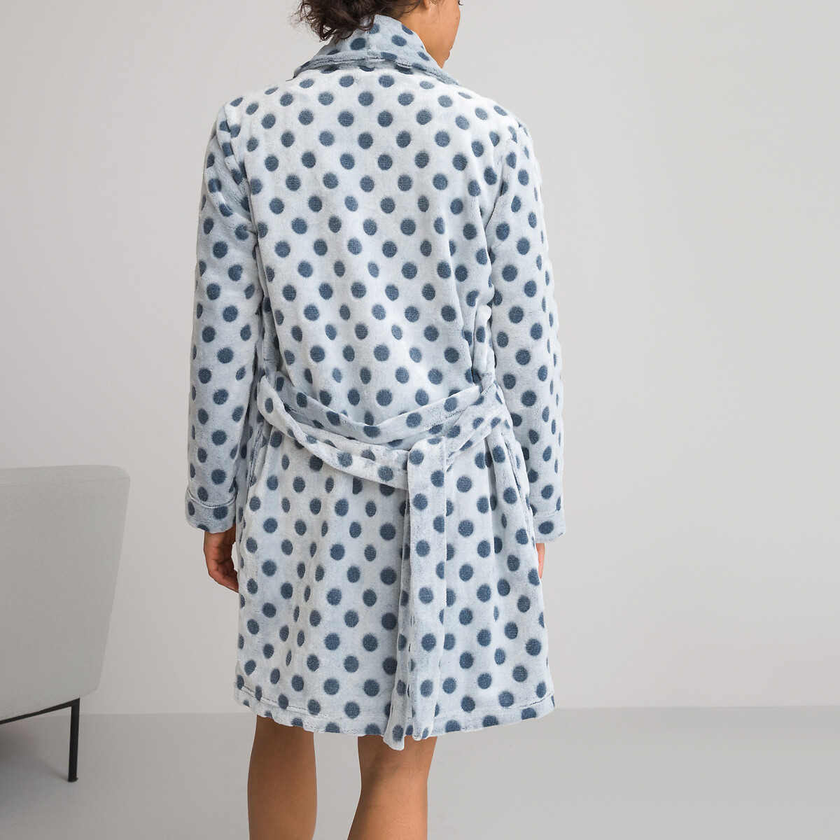 COLEÇÕES LA REDOUTE<br>Robe de vestir em malha de lã texturizada com bolinhas