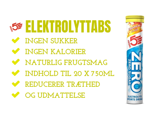 High5 Zero Tropical Elektrolyttabs, 20stk