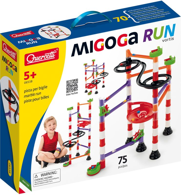 Quercetti - 6538 Migoga Marble Run Vortis - Knikkerbaan - Multi-Kleur - Hout