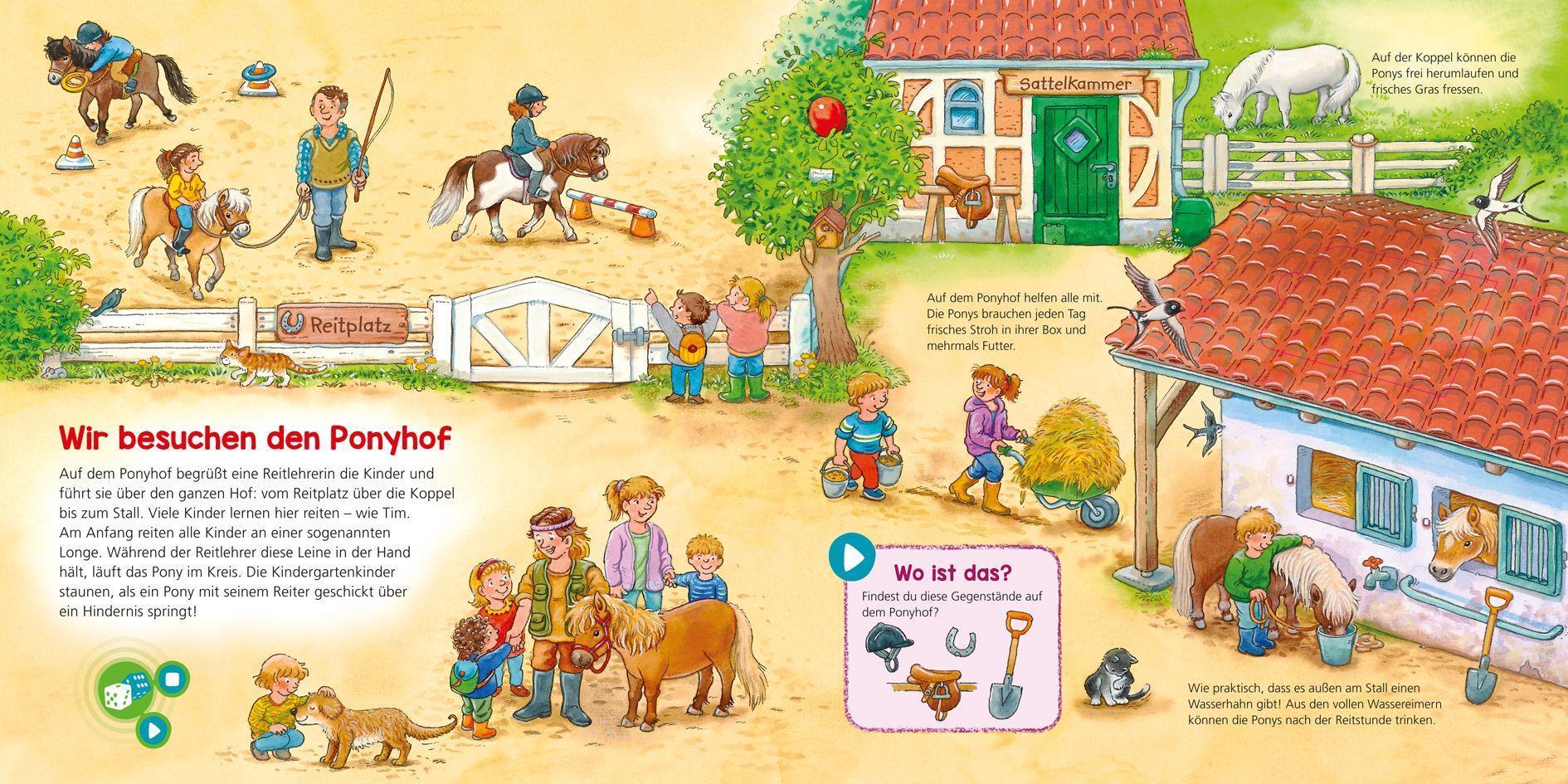 BOOKii - Was ist was Kindergarten - Komm mit auf den Ponyhof!